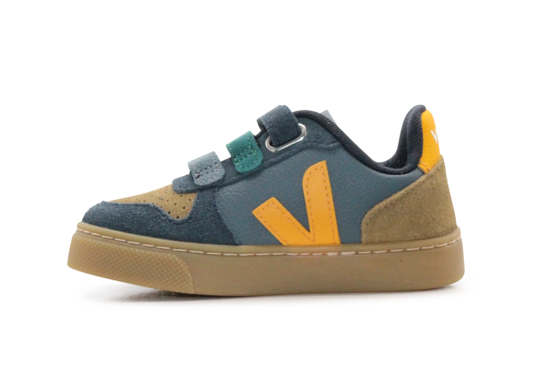 Veja Klittenband Schoen V10-Small Leer - California Ouro Natural
