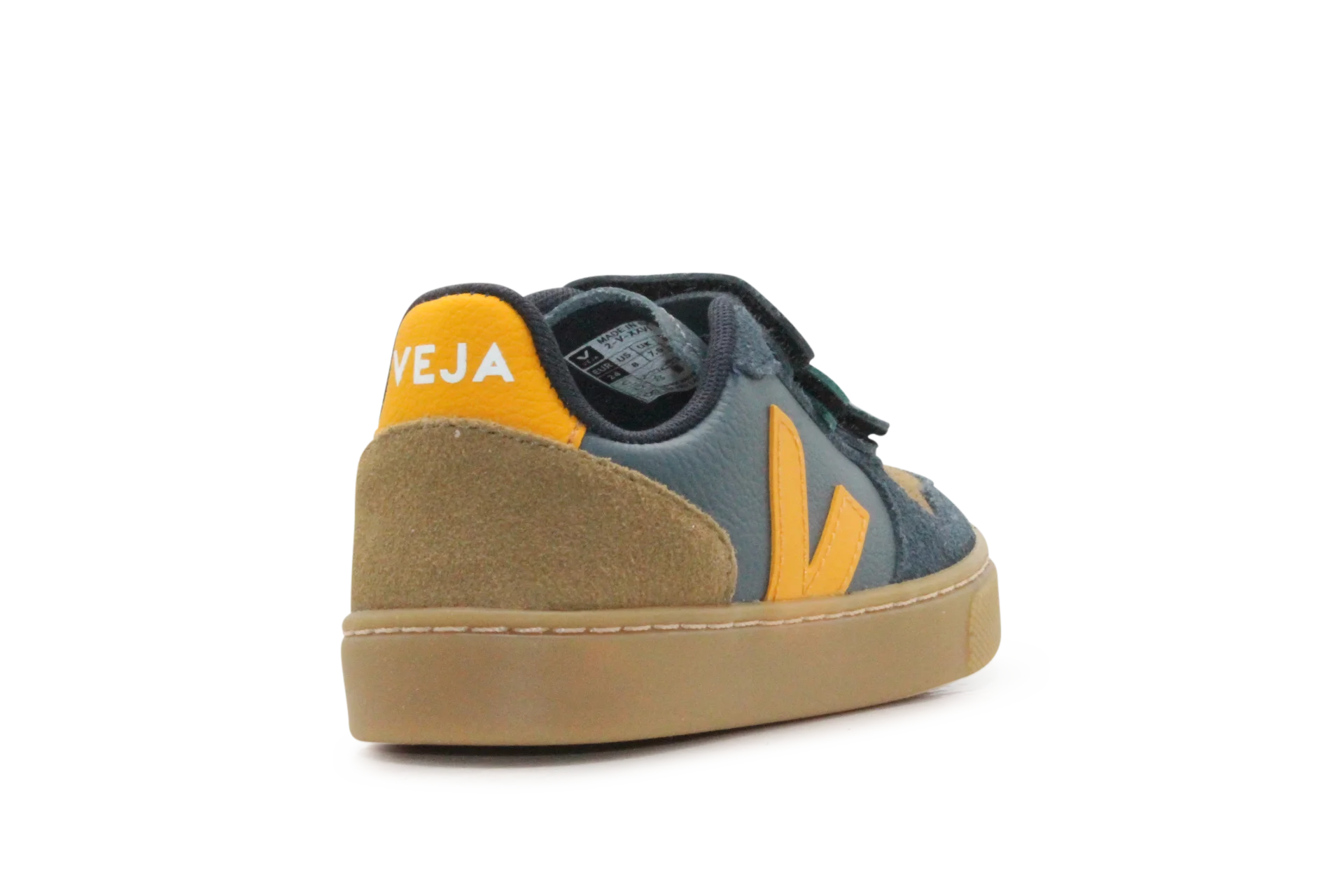 Veja Klittenband Schoen V10-Small Leer - California Ouro Natural