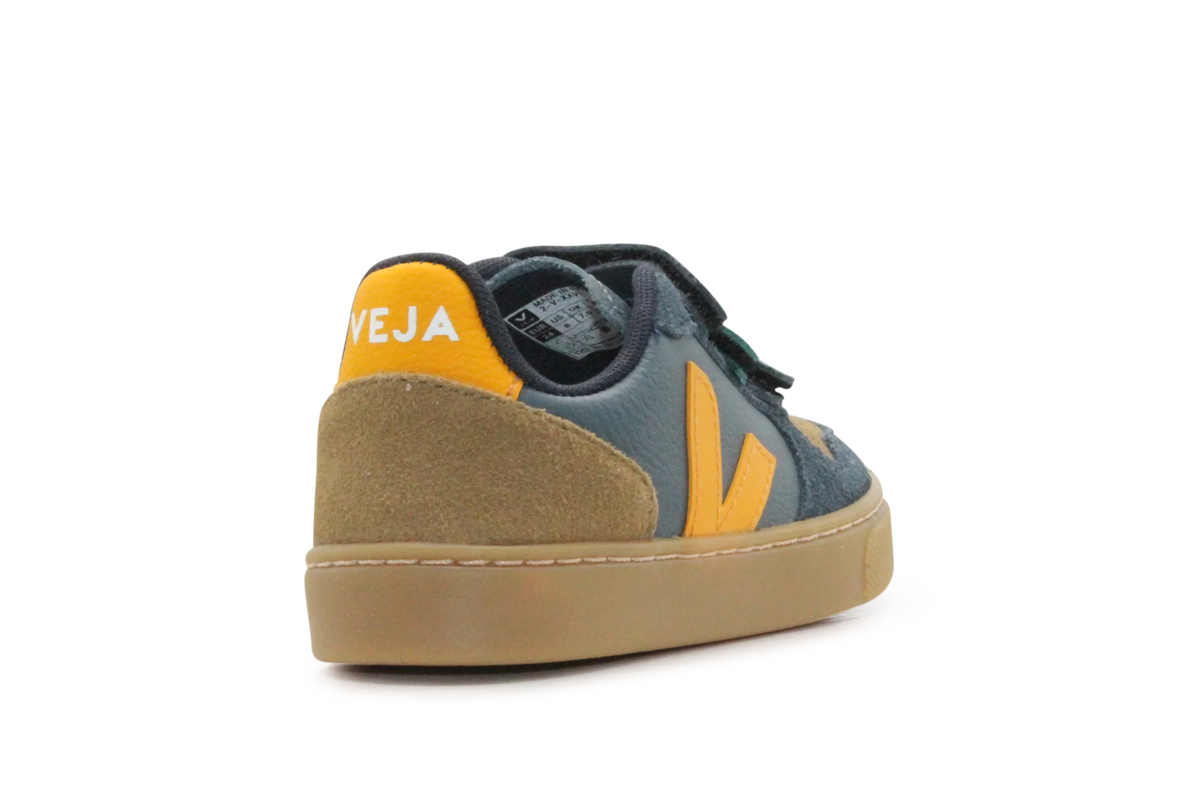 Veja Klittenband Schoen V10-Small Leer - California Ouro Natural