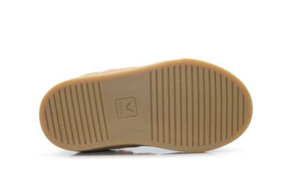 Veja Klittenband Schoen V10-Small Leer - California Ouro Natural