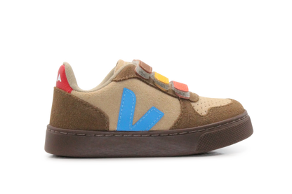 Veja Klittenband Schoen V10-Small Suède - Desert Egee Brown
