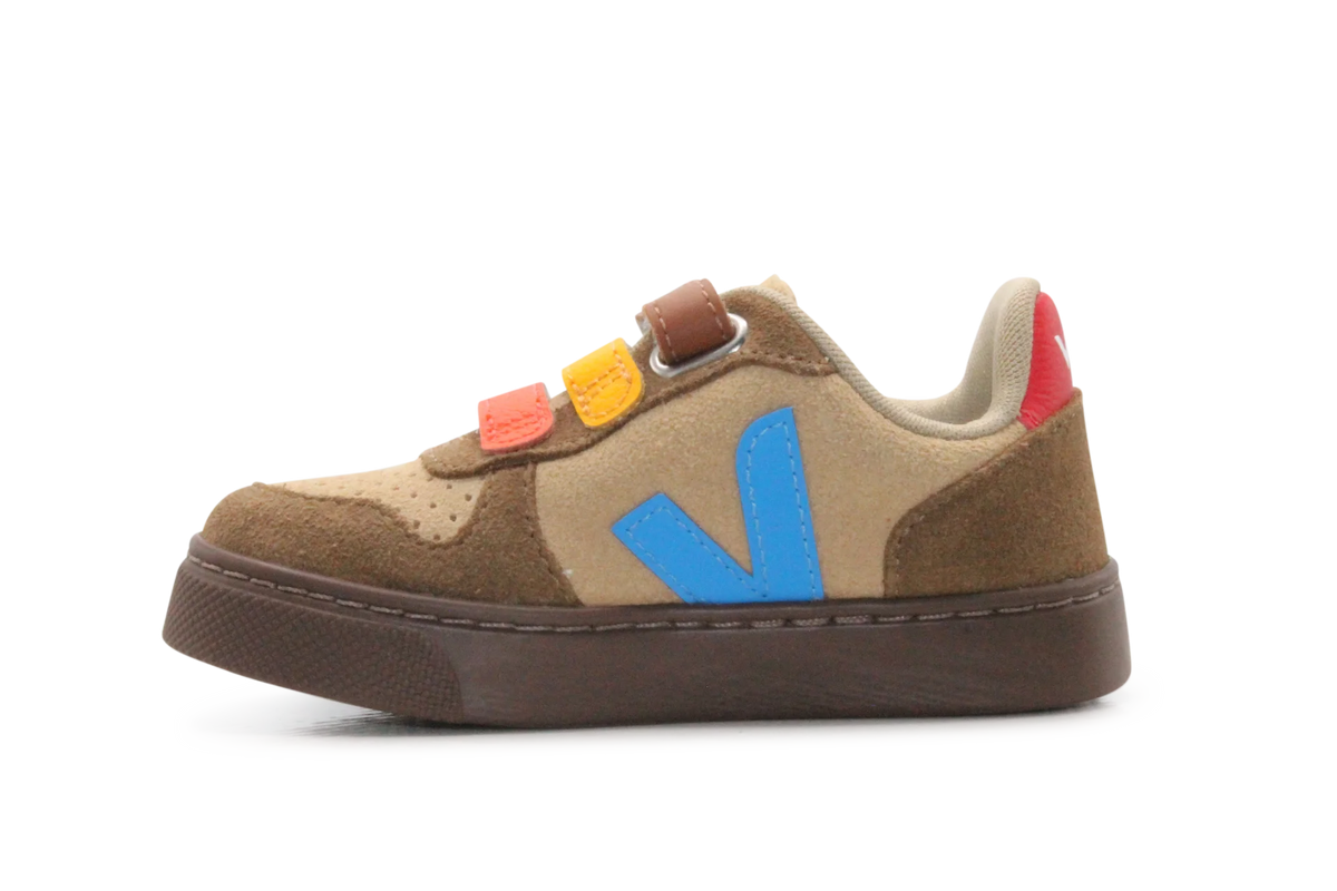 Veja Klittenband Schoen V10-Small Suède - Desert Egee Brown