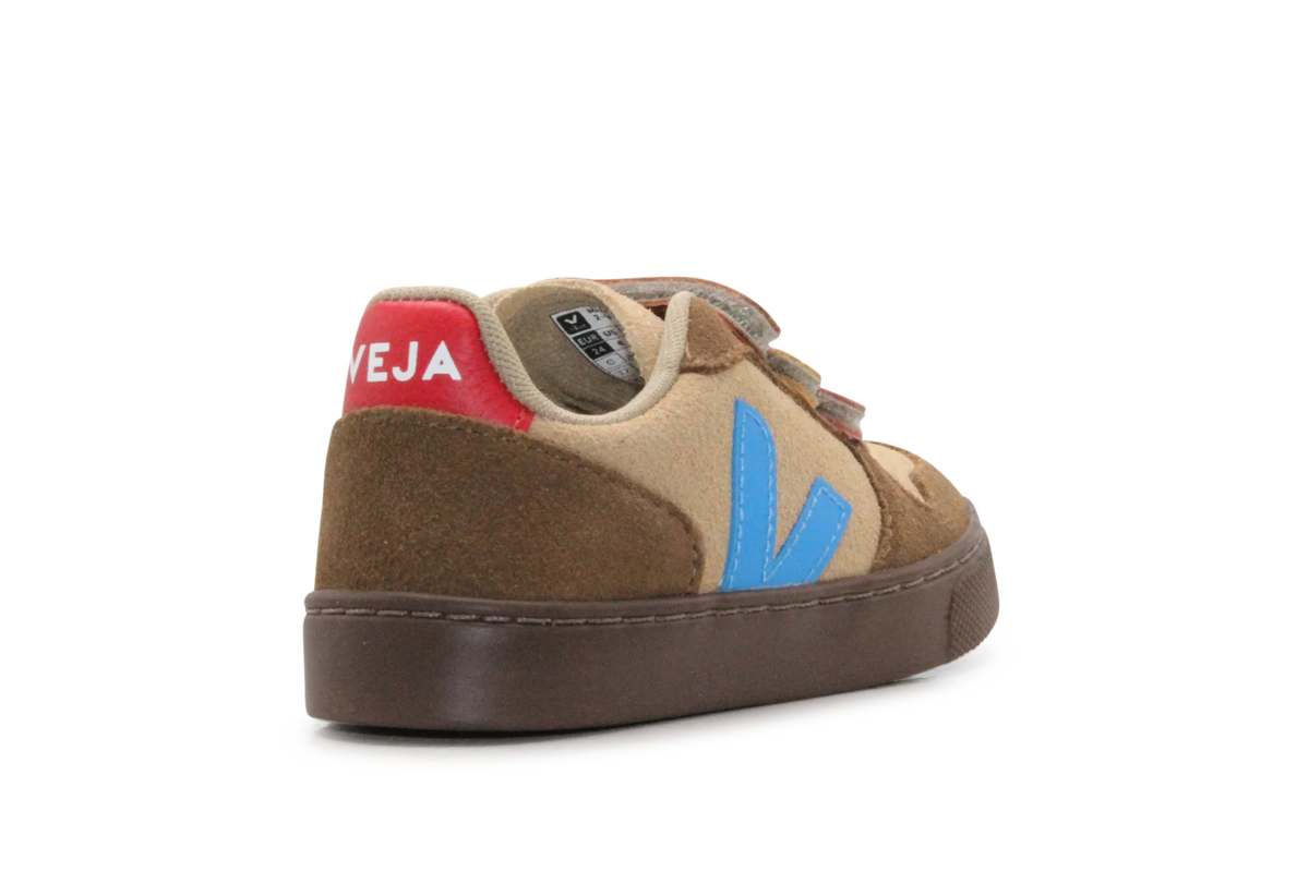 Veja Klittenband Schoen V10-Small Suède - Desert Egee Brown