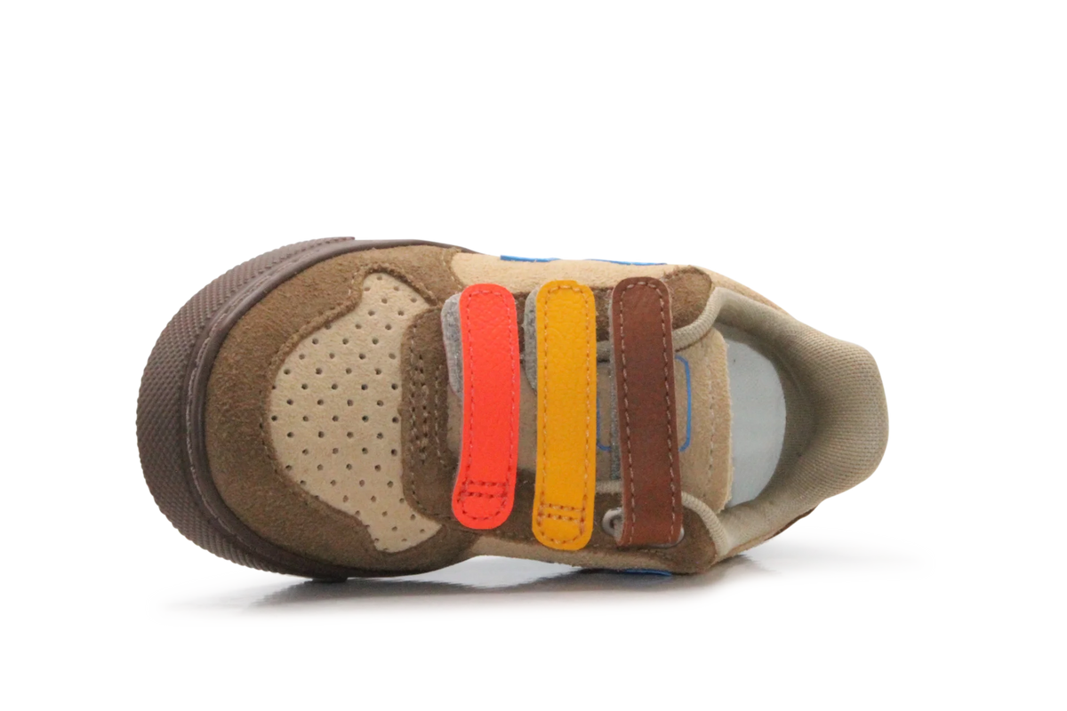 Veja Klittenband Schoen V10-Small Suède - Desert Egee Brown