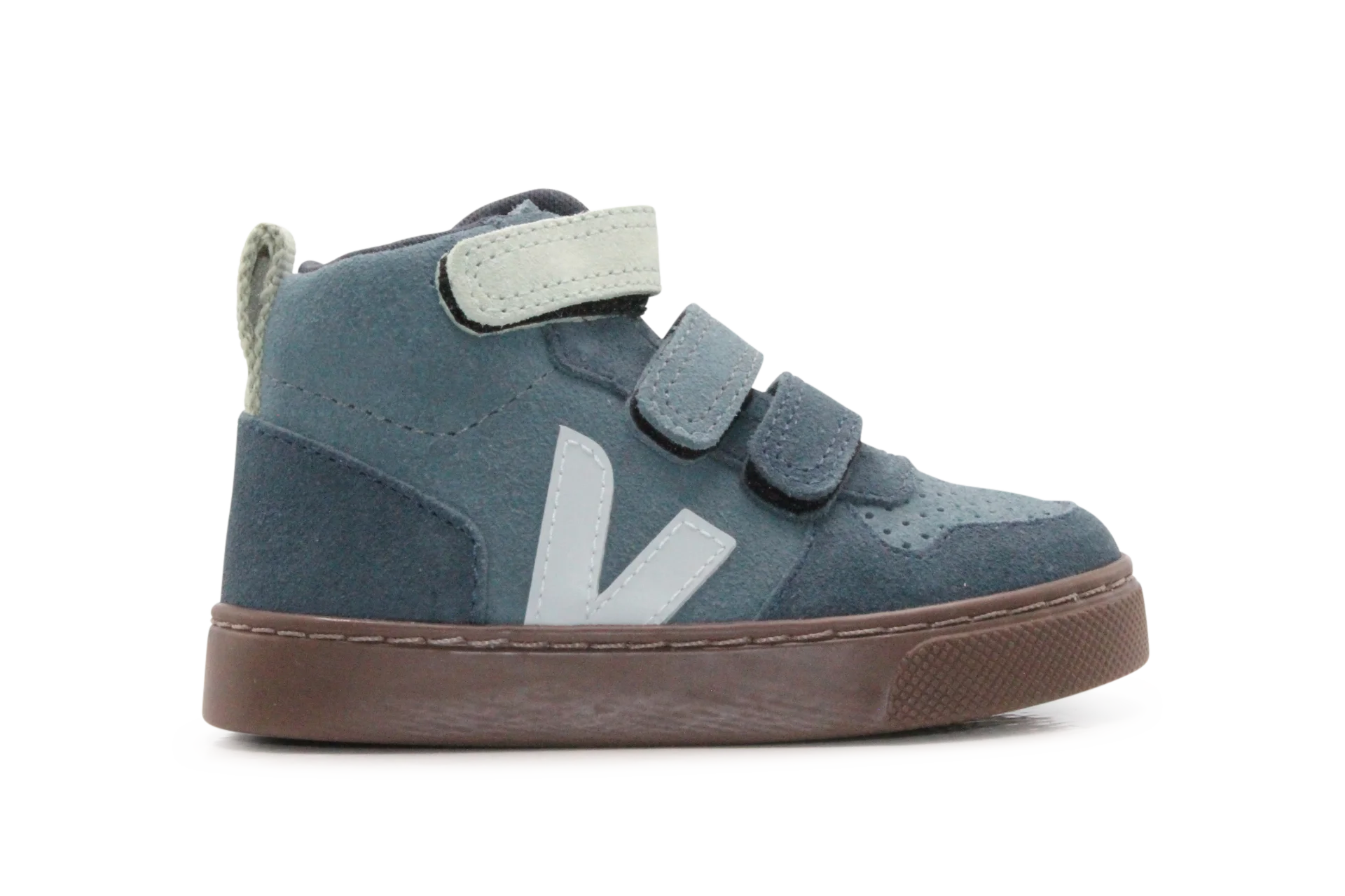Veja Klittenband Schoen V10-Small Mid Suède - California Shark Bark