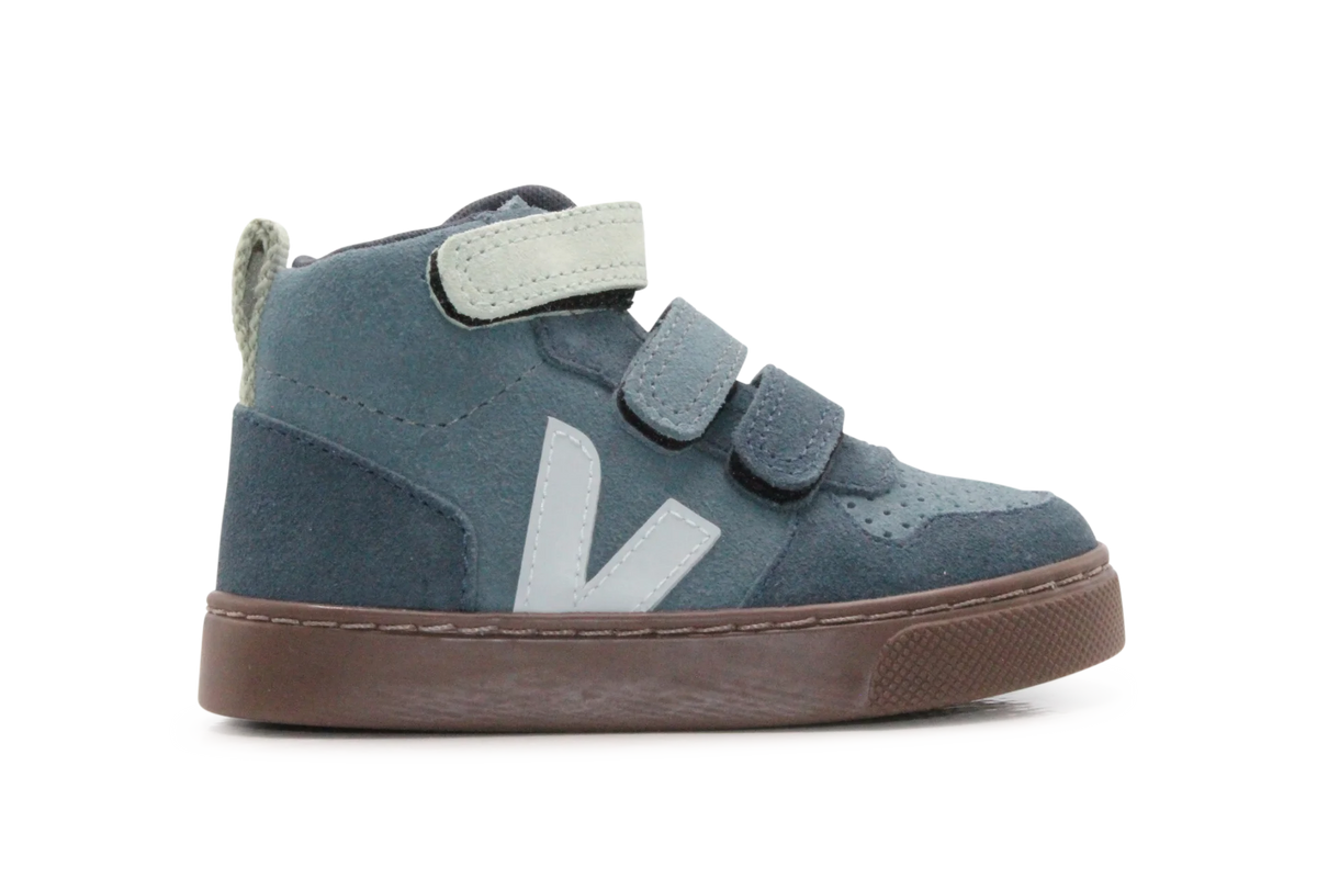 Veja Klittenband Schoen V10-Small Mid Suède - California Shark Bark