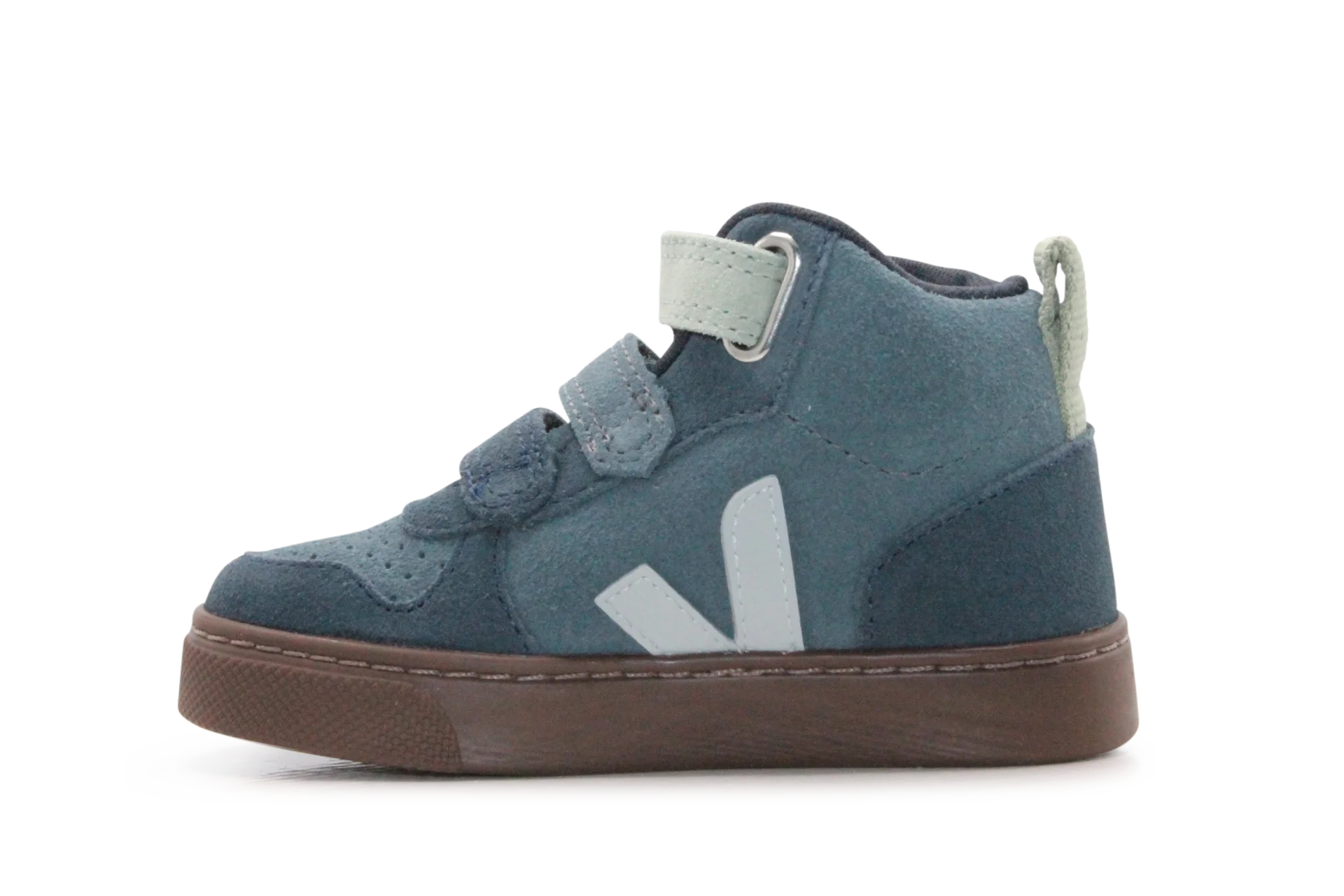 Veja Klittenband Schoen V10-Small Mid Suède - California Shark Bark