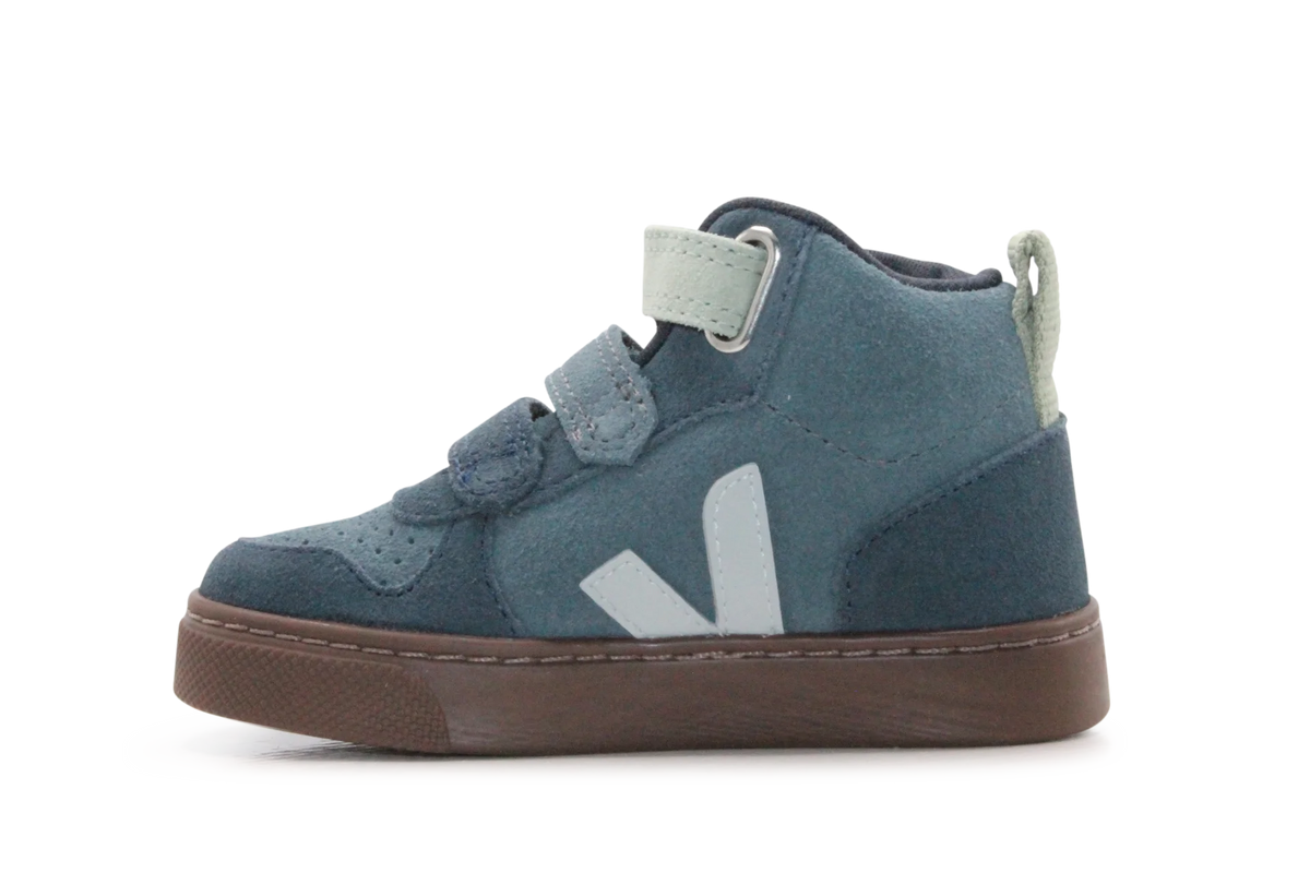 Veja Klittenband Schoen V10-Small Mid Suède - California Shark Bark