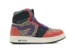 Hip Hoge Sneaker H1765 Natural Suède – Veter en Rits - hatshoe