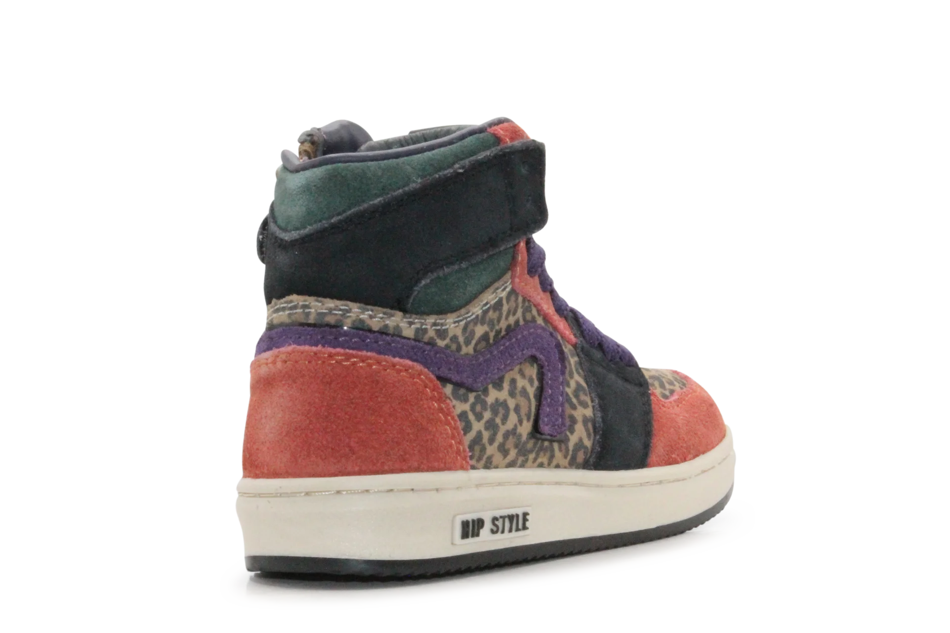 Hip Hoge Sneaker H1765 Natural Suède – Veter en Rits - hatshoe