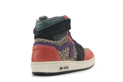 Hip Hoge Sneaker H1765 Natural Suède – Veter en Rits - hatshoe