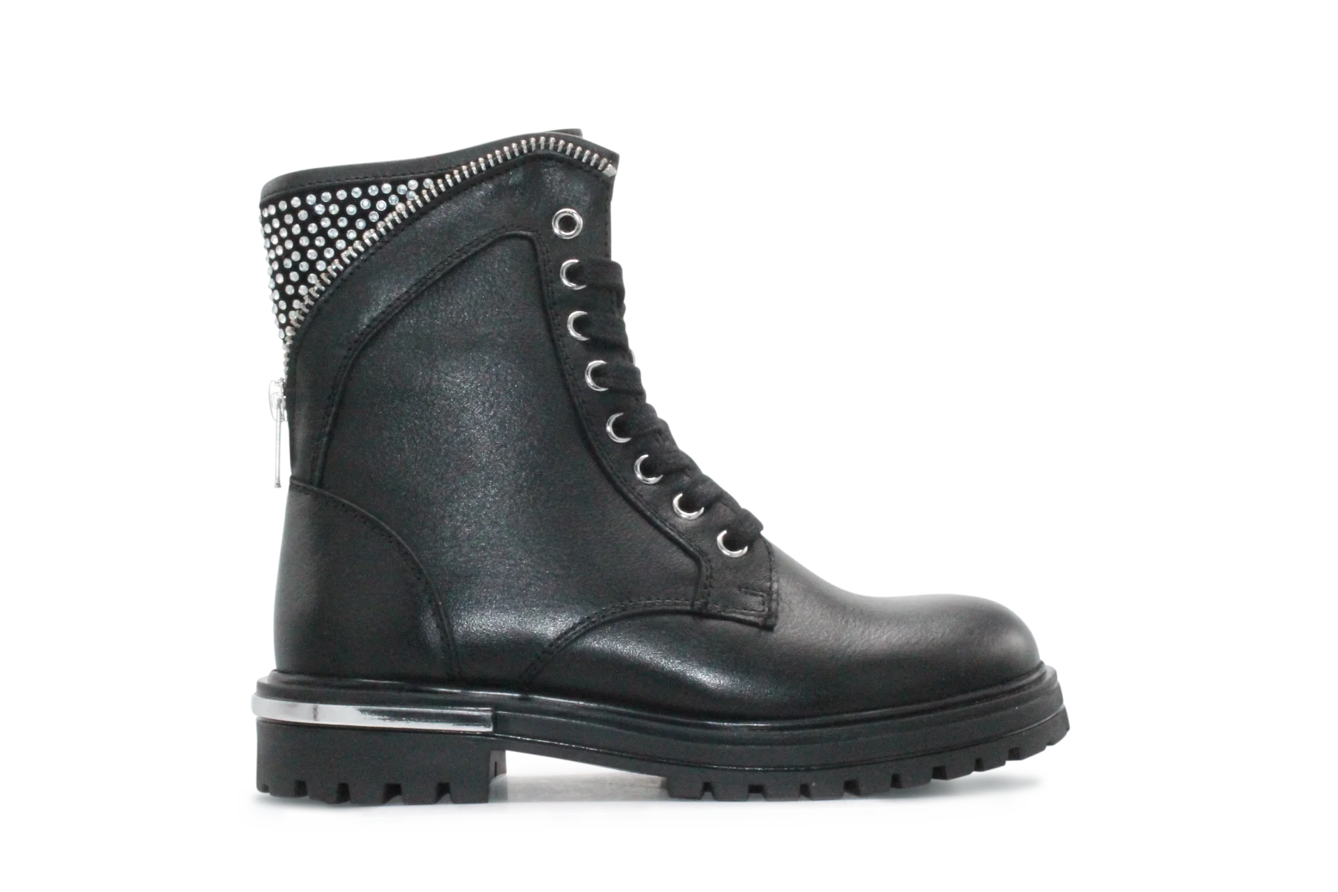 Hip Meisjes Veterboot H1040 - Zwart