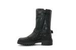 Giga G4481 Meisjes Bikerboots Zwart Leer  - Smalle pasvorm