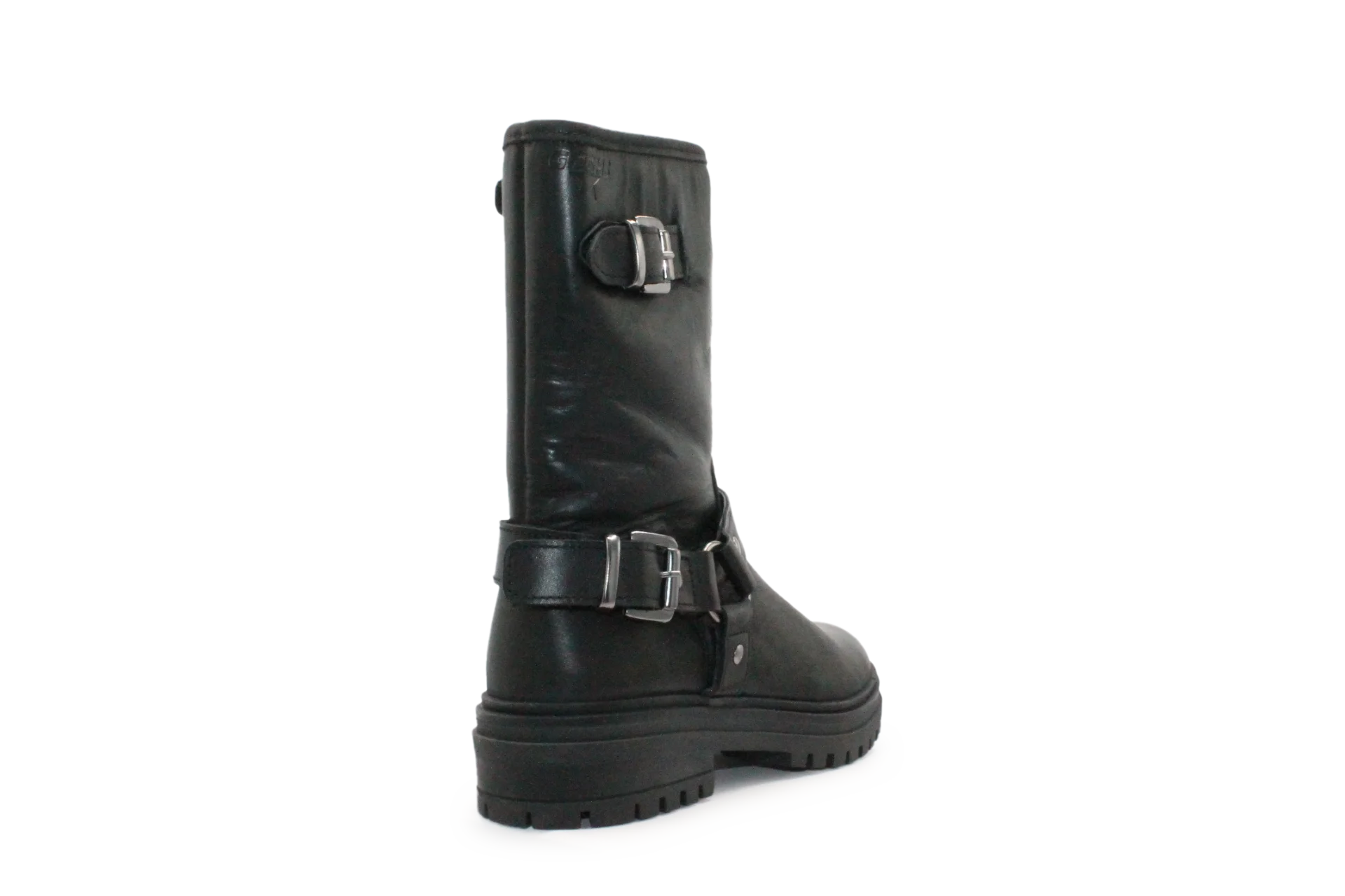 Giga G4481 Meisjes Bikerboots Zwart Leer  - Smalle pasvorm