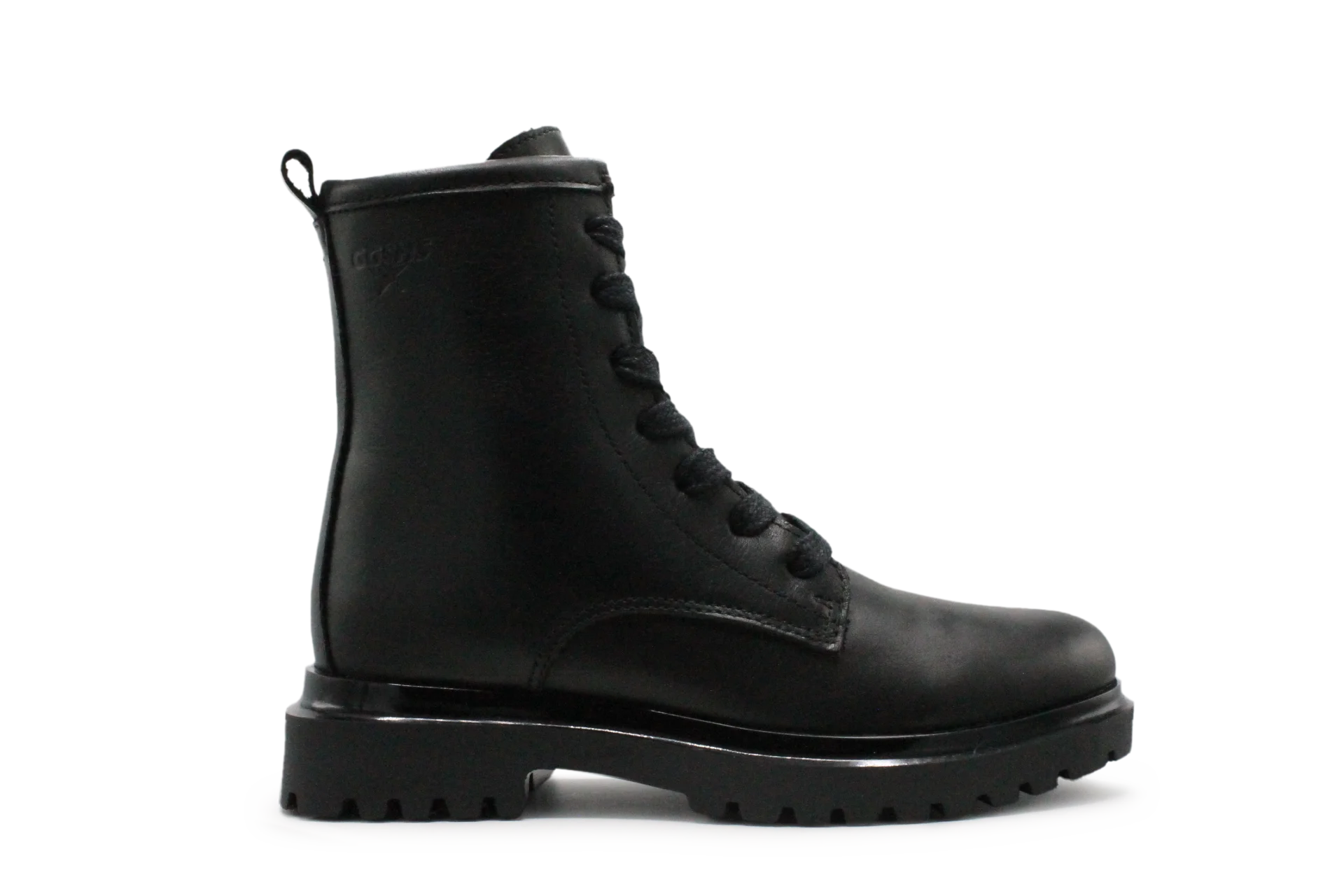 Giga G4486 Meisjes Boots Zwart Leer  – Smalle Pasvorm