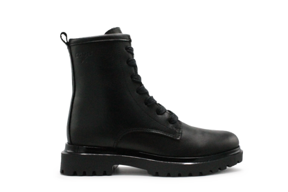 Giga G4486 Meisjes Boots Zwart Leer  – Smalle Pasvorm