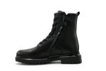 Giga G4486 Meisjes Boots Zwart Leer  – Smalle Pasvorm