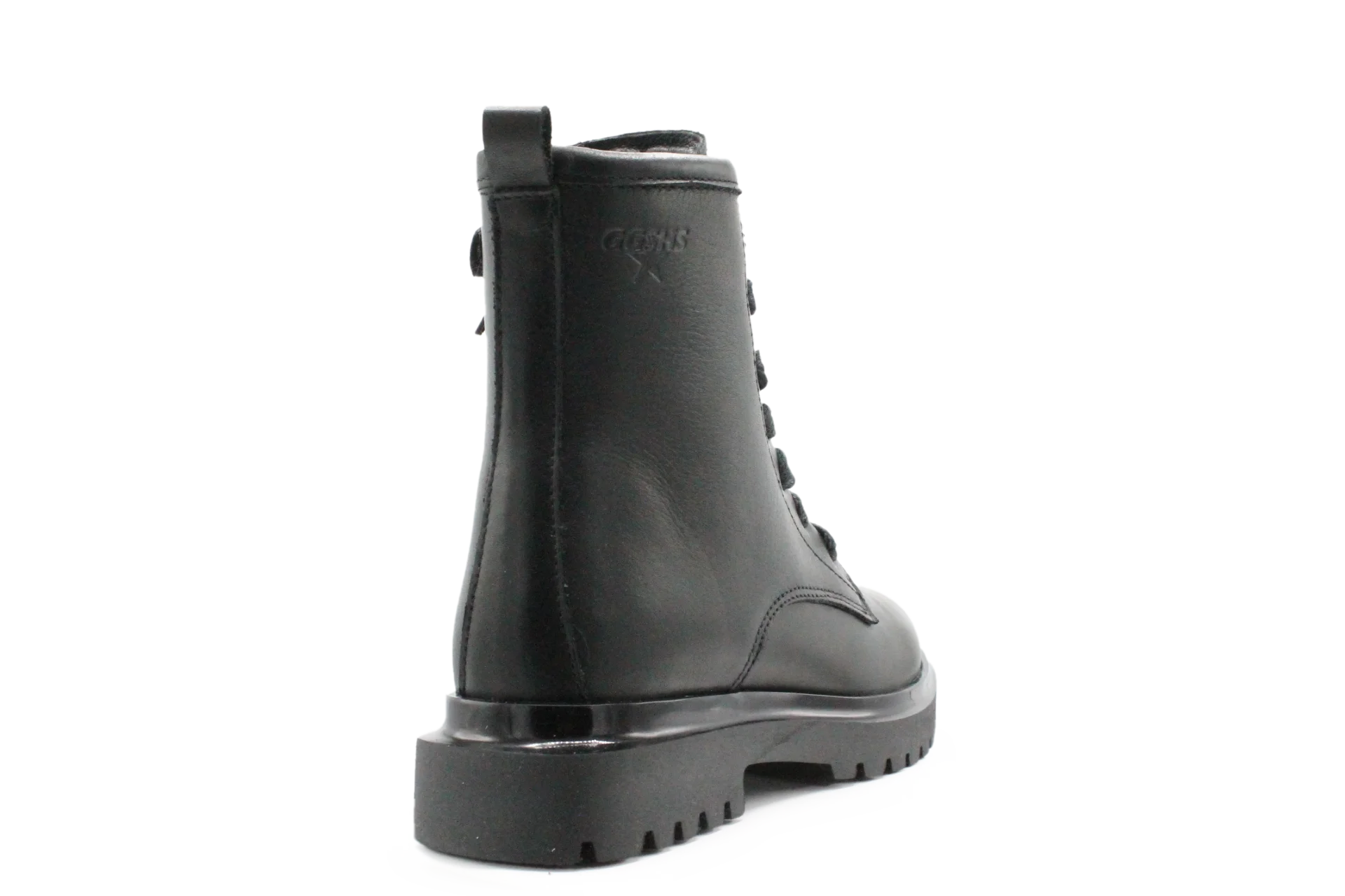 Giga G4486 Meisjes Boots Zwart Leer  – Smalle Pasvorm