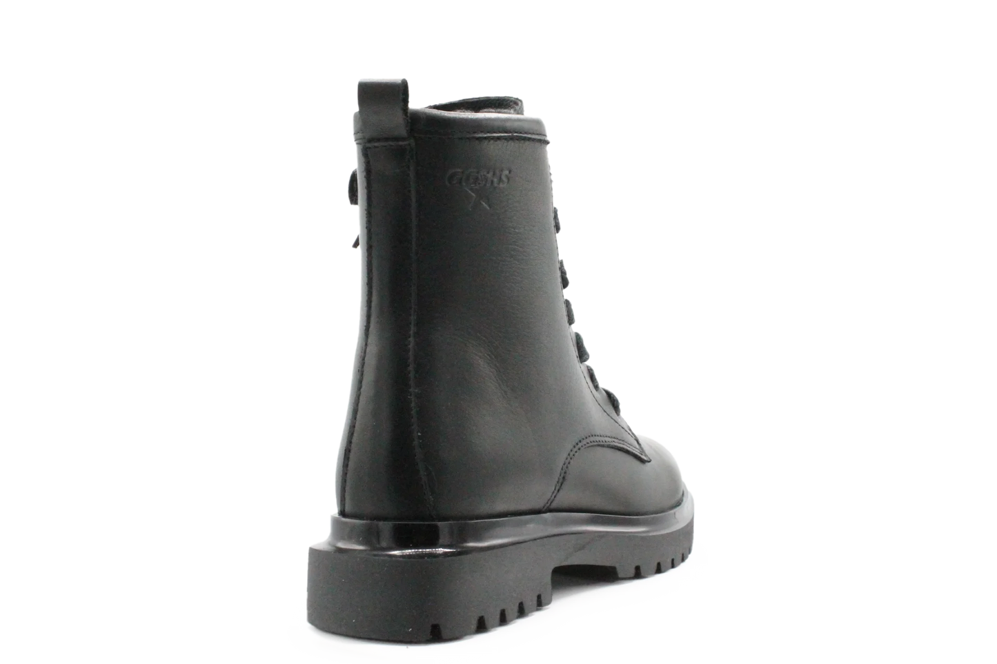Giga G4486 Meisjes Boots Zwart Leer  – Smalle Pasvorm