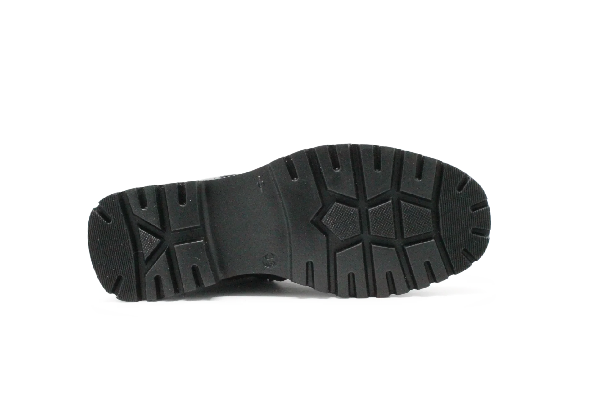 Giga G4486 Meisjes Boots Zwart Leer  – Smalle Pasvorm