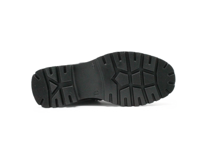 Giga G4486 Meisjes Boots Zwart Leer  – Smalle Pasvorm