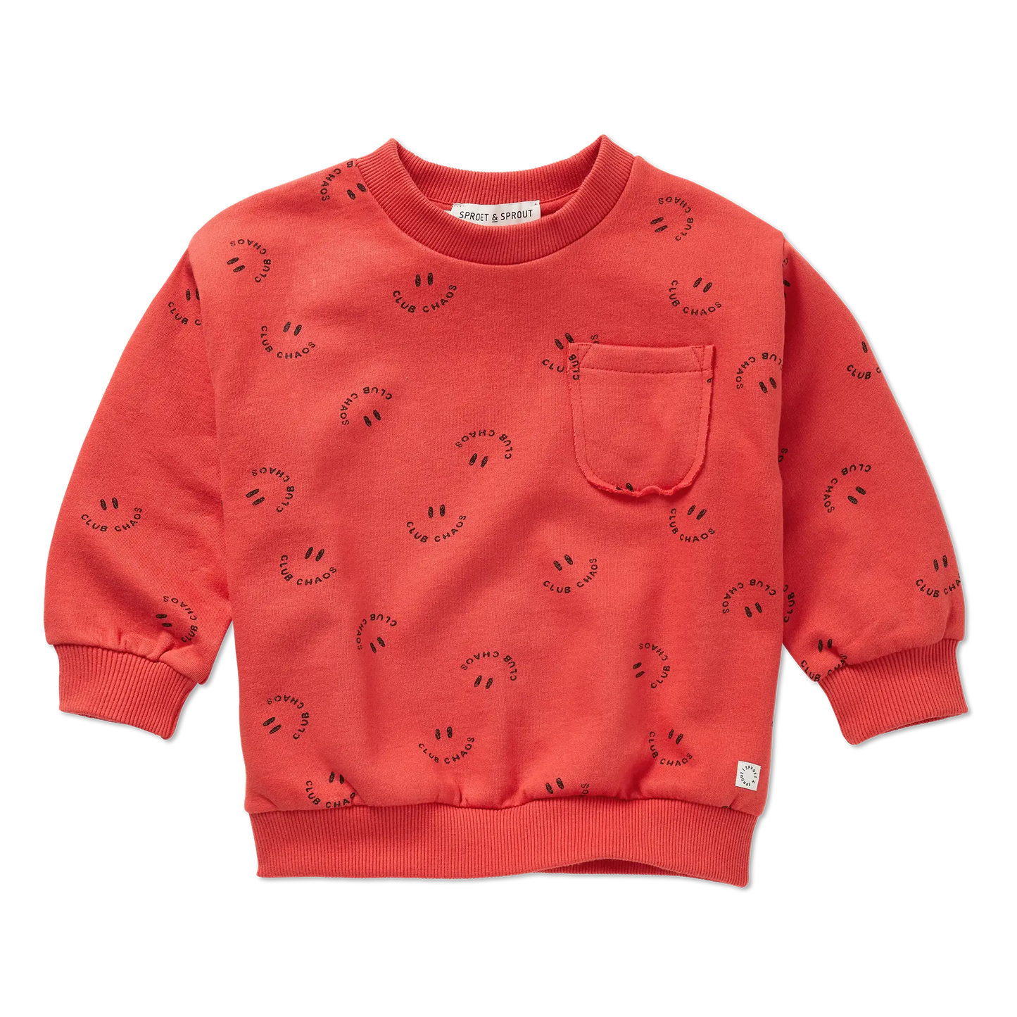 Sproet & Sprout Trui Club Chaos - Vivid Red