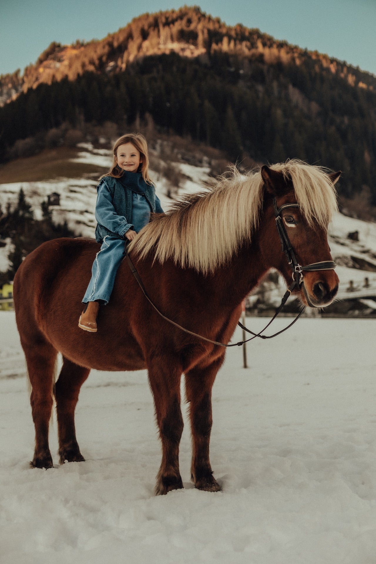 Baje Studio Broek Yoni - Blue denim