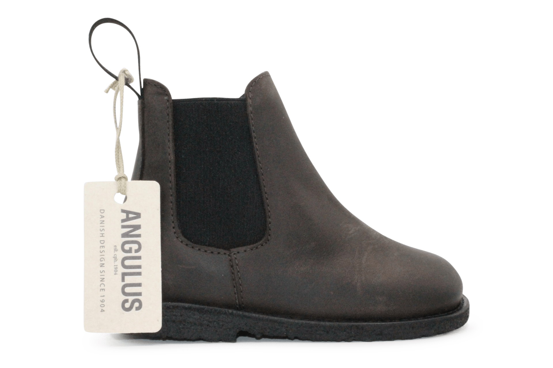 Angulus Chelsae Boots Met Rits - Donker Bruin - hatshoe
