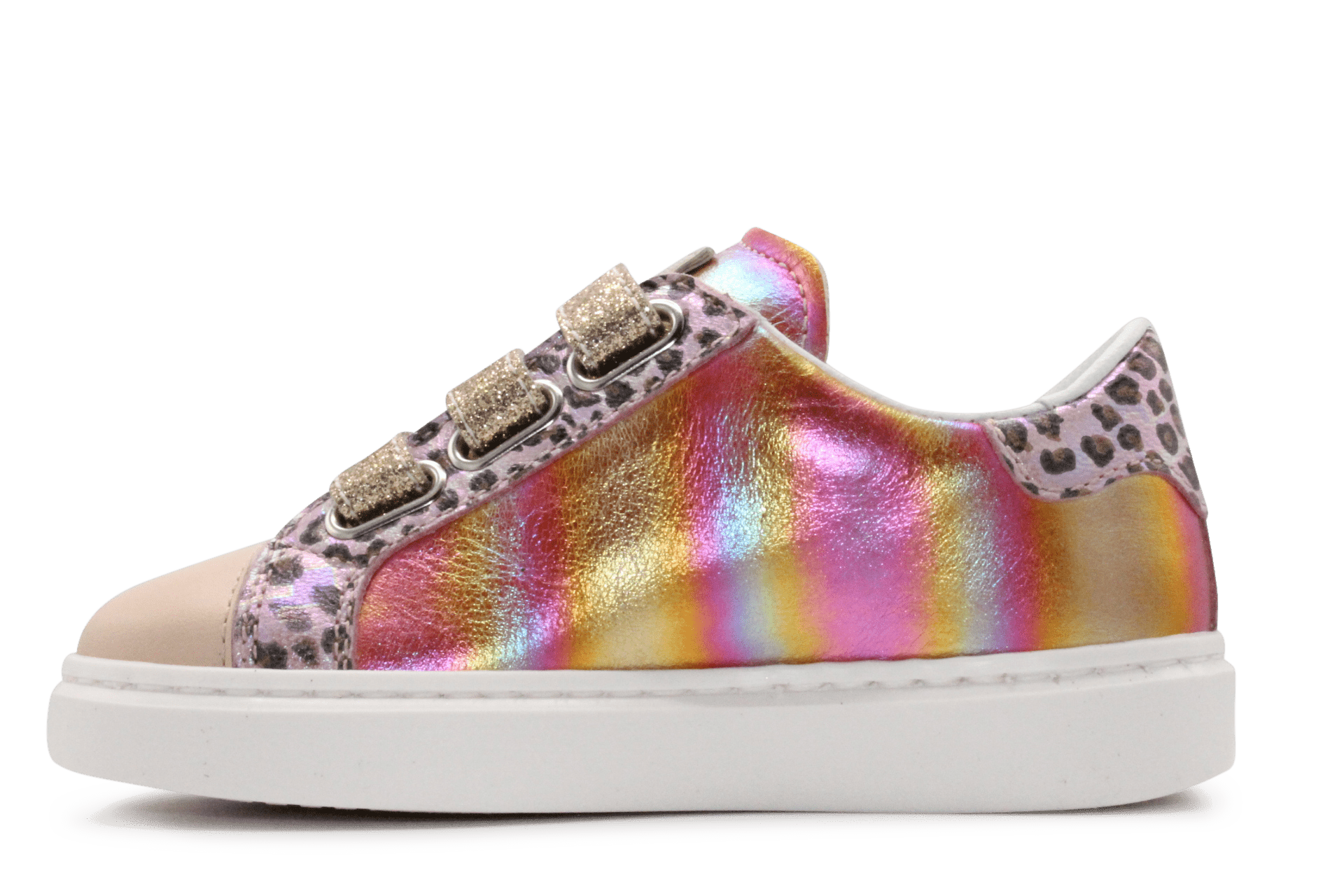 Beberlis Klittenband Schoen 24497 - Regenboog