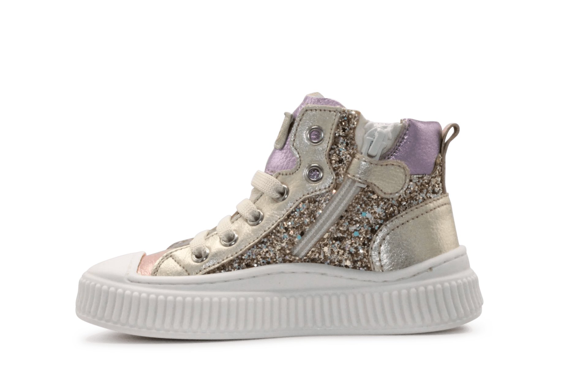 Beberlis Meisjes Sneaker Glitter - Multi - hatshoe