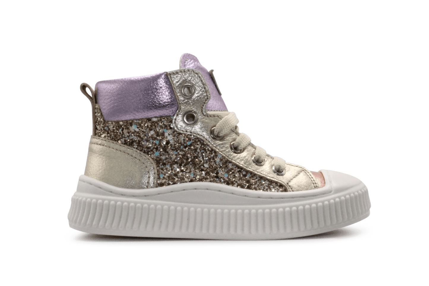 Beberlis Meisjes Sneaker Glitter - Multi - hatshoe