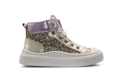 Beberlis Meisjes Sneaker Glitter - Multi - hatshoe
