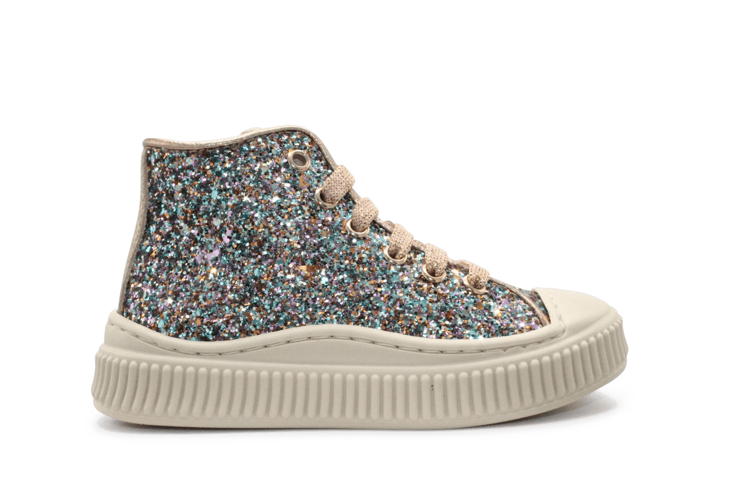 Beberlis Meisjes Sneaker Glitter - Multi - hatshoe