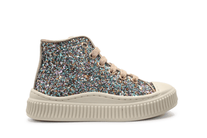 Beberlis Meisjes Sneaker Glitter - Multi - hatshoe
