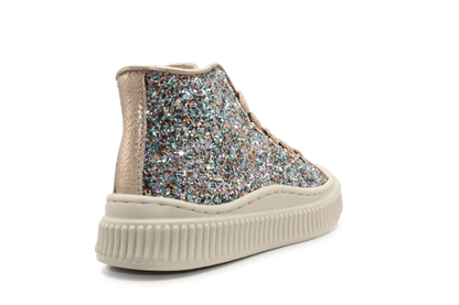 Beberlis Meisjes Sneaker Glitter - Multi - hatshoe