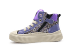 Beberlis Meisjes Sneaker Glitter - Paars - hatshoe