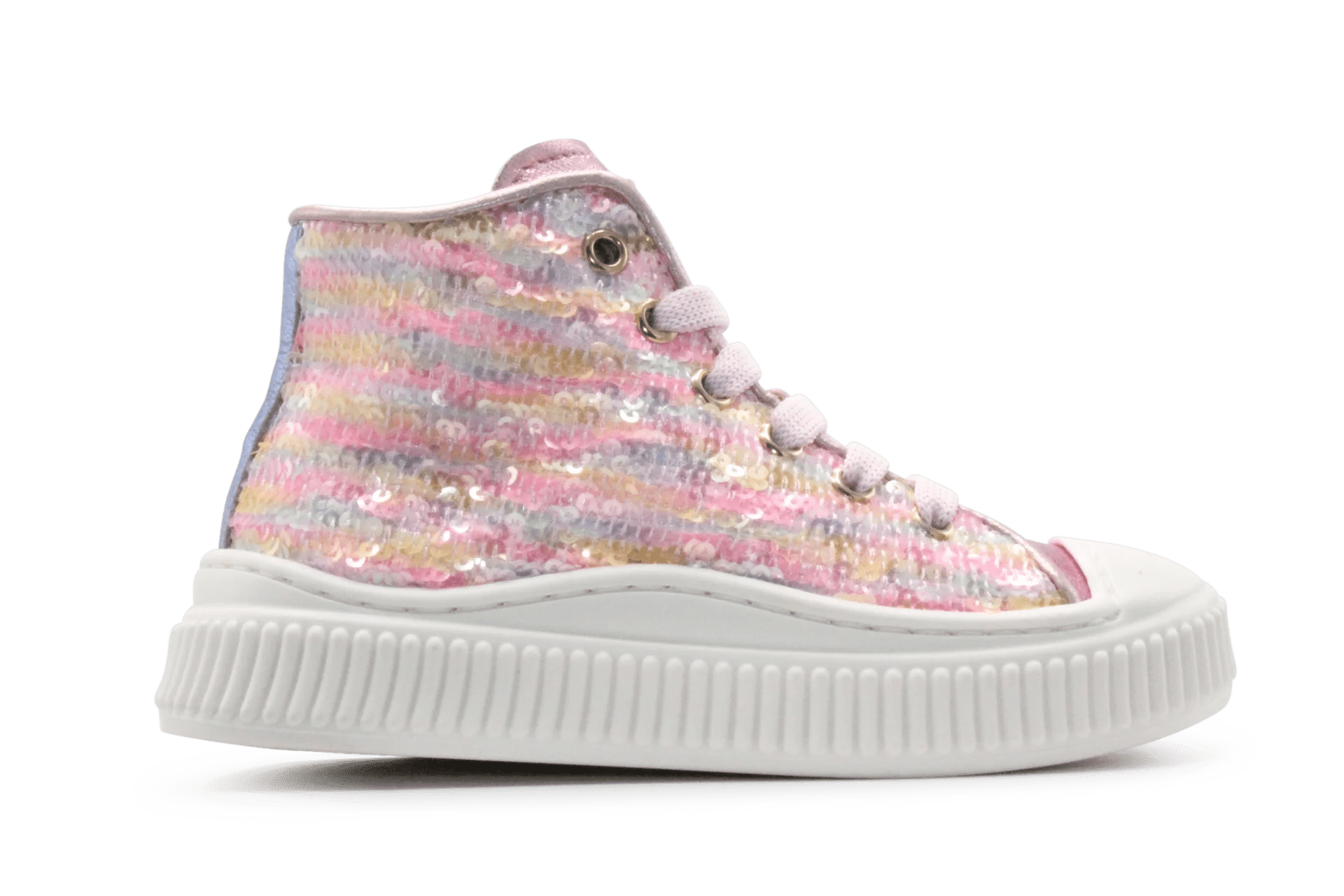 Beberlis Meisjes Sneaker Glitter - Roze