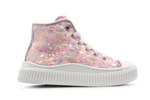 Beberlis Meisjes Sneaker Glitter - Roze - hatshoe