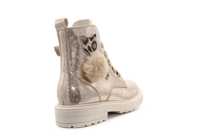 Beberlis Veterboots Poesje 24753 - Goud - hatshoe