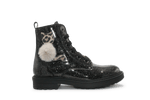 Beberlis Veterboots Poesje 24753 - Zwart - hatshoe