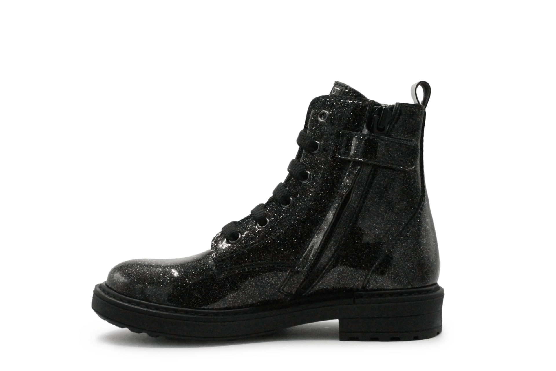 Beberlis Veterboots Poesje 24753 - Zwart