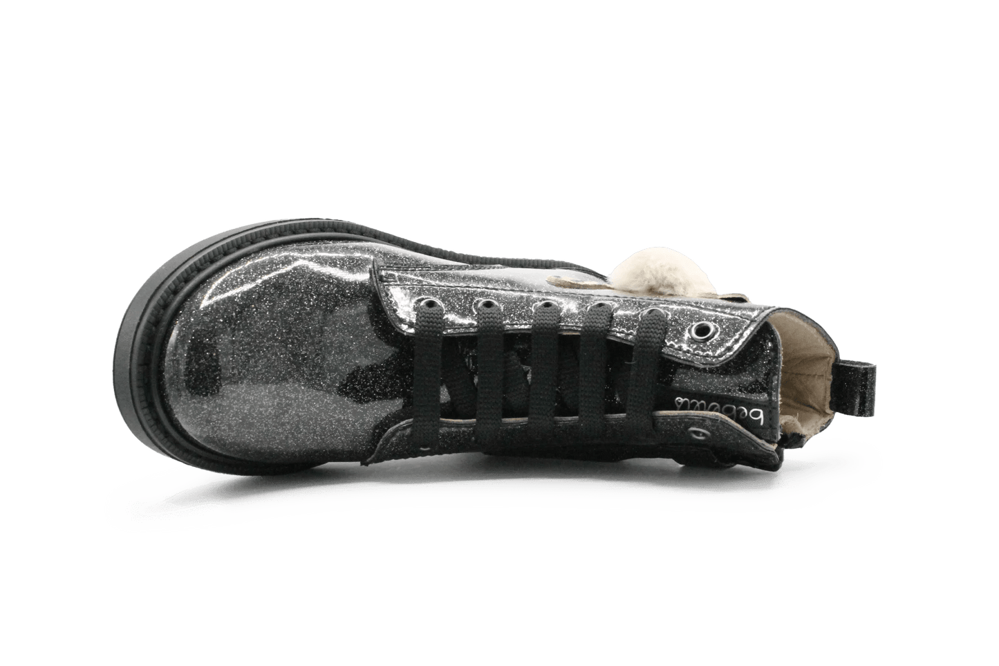 Beberlis Veterboots Poesje 24753 - Zwart - hatshoe
