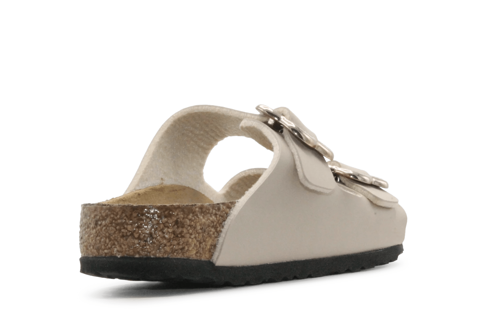 Birkenstock Slipper Arizona Flower Buckle - Beige - hatshoe