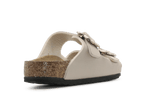 Birkenstock Slipper Arizona Flower Buckle - Beige - hatshoe