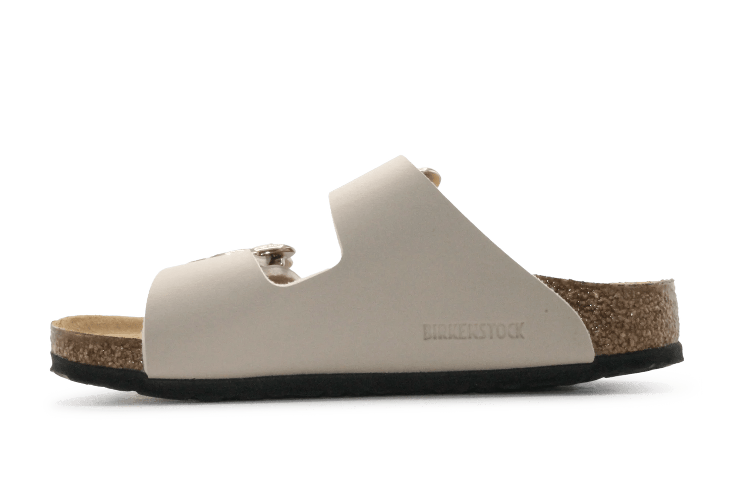 Birkenstock Slipper Arizona Flower Buckle - Beige - hatshoe