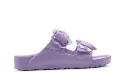 Birkenstock Slipper Arizona Flower Eva - Paars - hatshoe