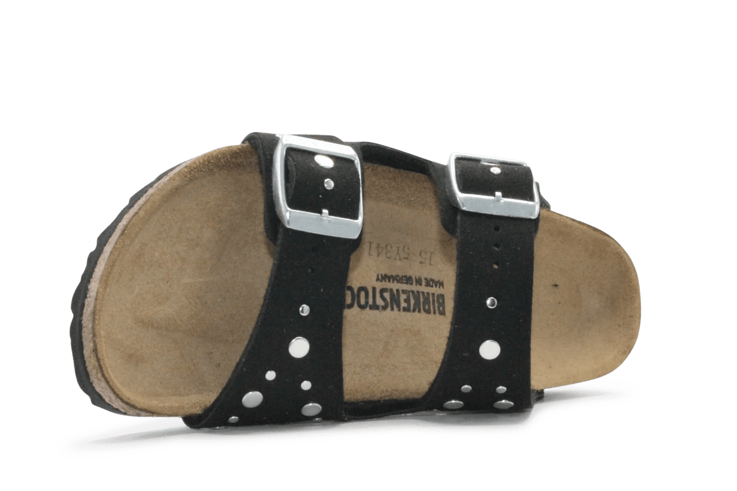 Birkenstock Slipper Arizona Rivet Border - Black - hatshoe
