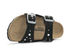 Birkenstock Slipper Arizona Rivet Border - Black - hatshoe