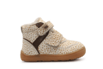 Bisgaard Barefoot Becky Klittenbandschoen - Beige Stippel - hatshoe