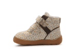 Bisgaard Barefoot Becky Klittenbandschoen - Beige Stippel - hatshoe